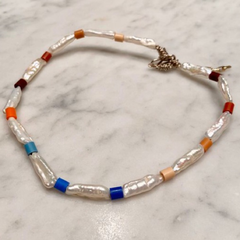 wald berlin bead and pearl necklace